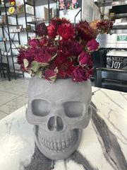 “Margaux” Handmade Concrete Skull