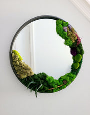 Natural Moss Galvanized Steel Mirror