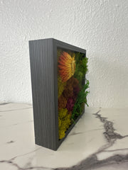 Vintage Frame with Natural Dried Flowers