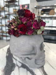 “Margaux” Handmade Concrete Skull