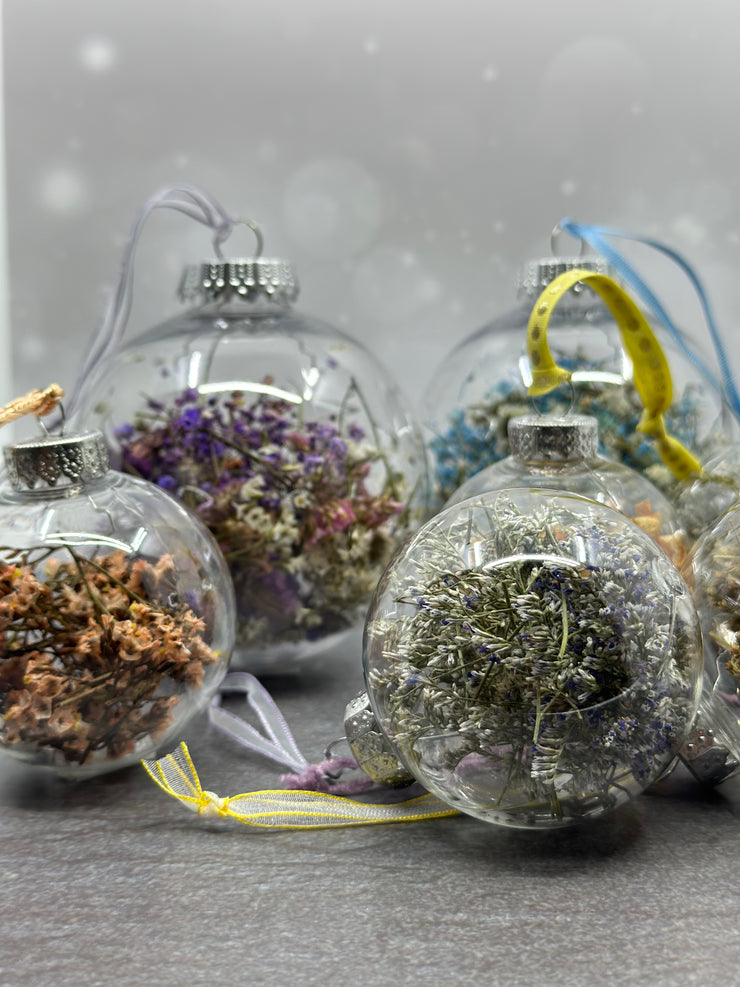 Dried Floral Christmas Ornament