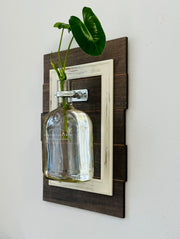 Farmhouse Style Wood Frame With a WoodFord Reserve Bottle
