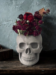 “Margaux” Handmade Concrete Skull