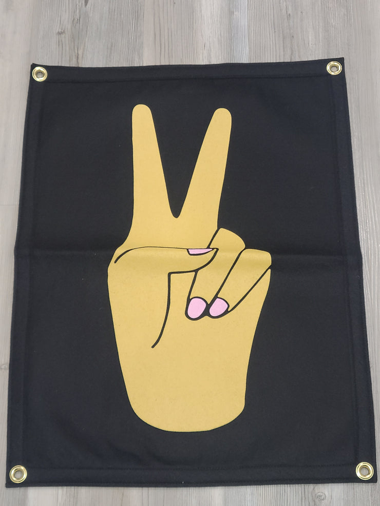 Oxford Pennant Peace Sign Flag