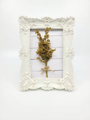 Vintage Frame with Natural Dried Flowers