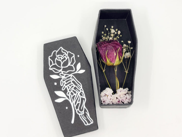 Dried Flowers Coffin